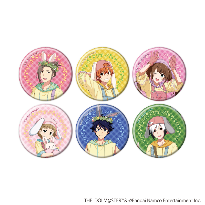 缶バッジ「アイドルマスター SideM」39/エッグハントver. コンプリートセット(全6種)(描き下ろしイラスト)