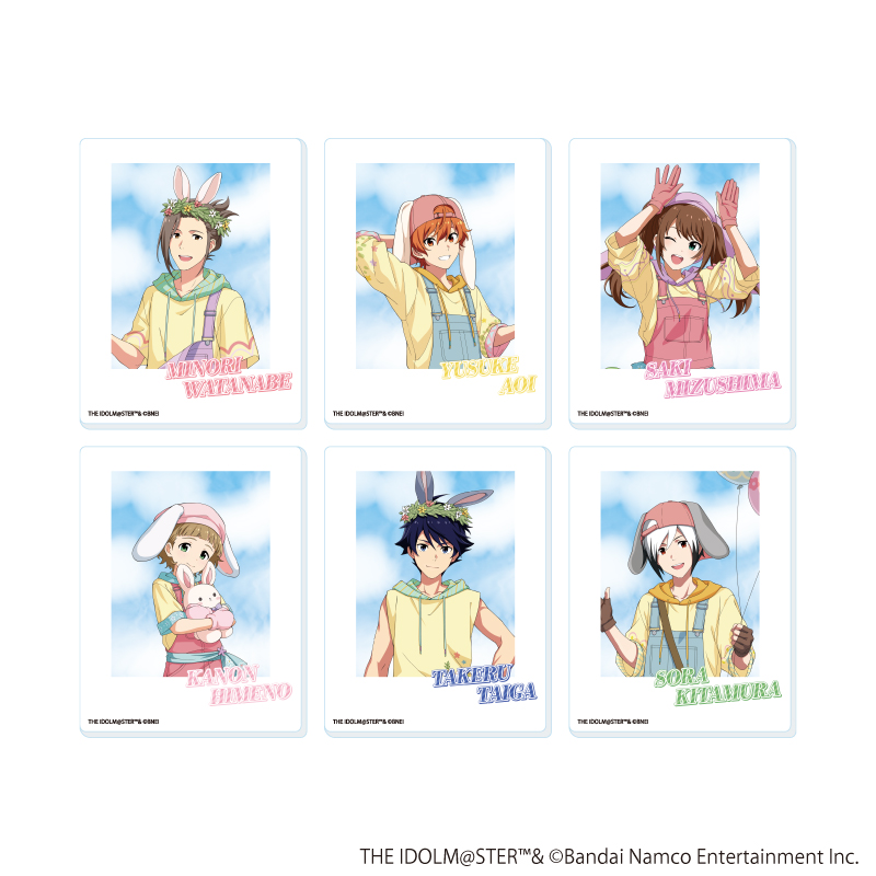 アクリルカード「アイドルマスター SideM」21/エッグハントver. トレーディング(全6種)(描き下ろしイラスト)