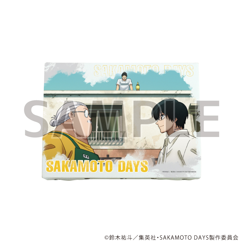 キャンバスボード「SAKAMOTO DAYS」07/坂本太郎&眞霜平助&南雲(場面写イラスト)
