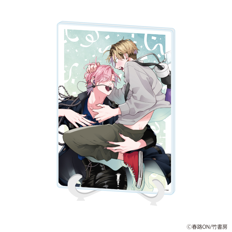 アクリルアートボード(A5サイズ)「春路ON先生」01/「箱推しBLフェア～アイドルたちとのカフェタイム～」(公式イラスト)