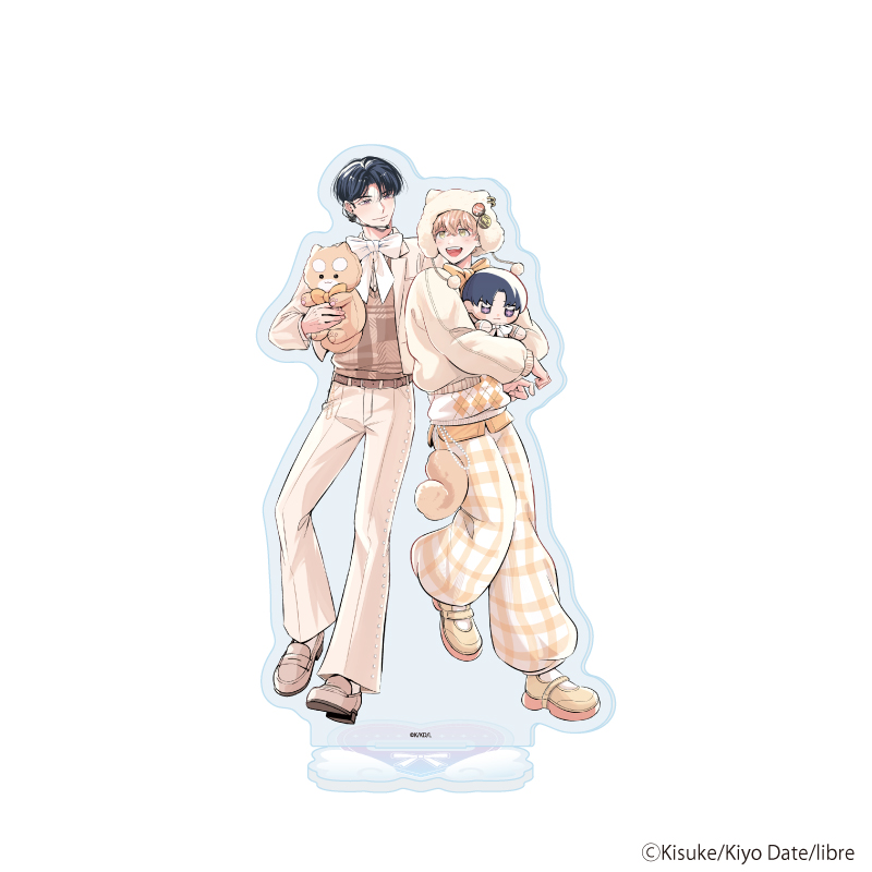 アクリルスタンド「黄助先生&伊達きよ先生」01/「箱推しBLフェア～アイドルたちとのカフェタイム～」(描き下ろしイラスト)