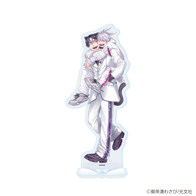 アクリルスタンド「御茶漬わさび先生」01/「箱推しBLフェア～アイドルたちとのカフェタイム～」(描き下ろしイラスト)