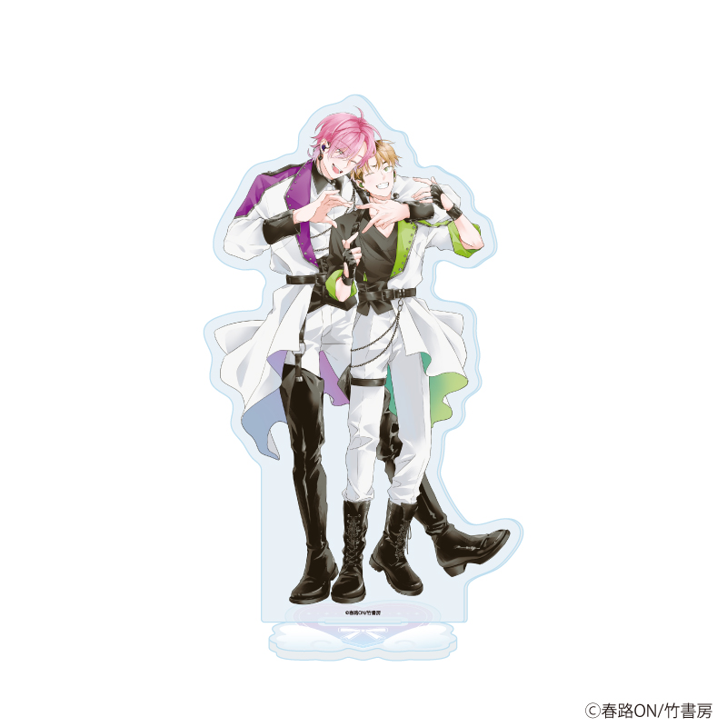アクリルスタンド「春路ON先生」01/「箱推しBLフェア～アイドルたちとのカフェタイム～」(描き下ろしイラスト)