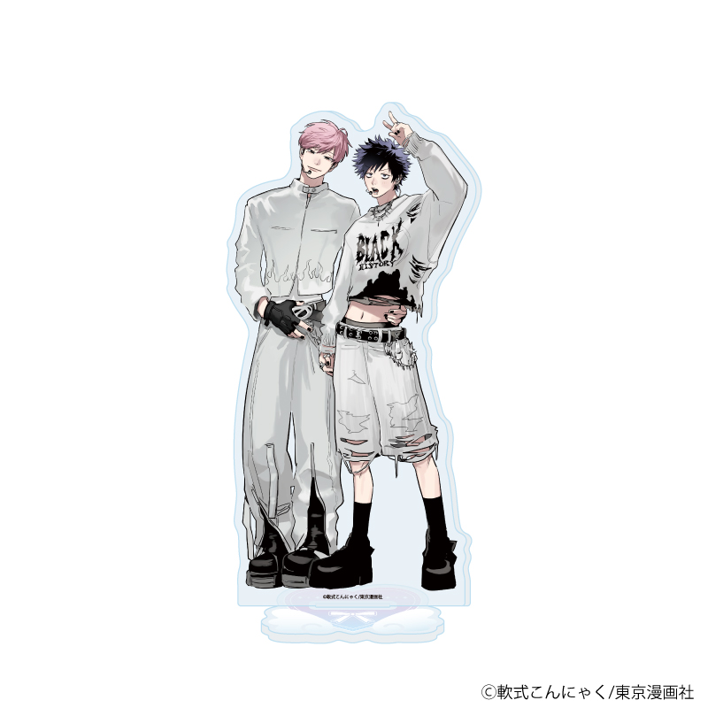 アクリルスタンド「軟式こんにゃく先生」01/「箱推しBLフェア～アイドルたちとのカフェタイム～」(描き下ろしイラスト)