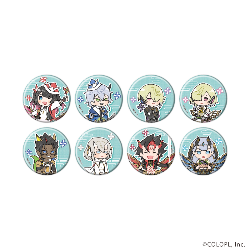 缶バッジ「白猫プロジェクト」14/こどもの日ver. コンプリートセット(全8種)(グラフアートイラスト)