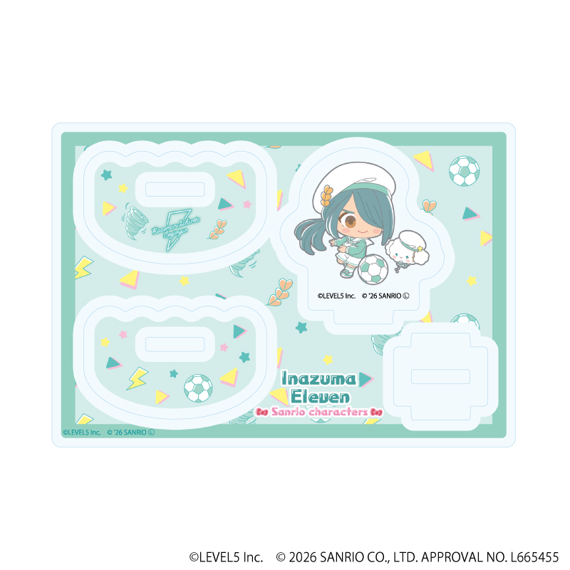 ゆらゆらアクリルスタンド「イナズマイレブン×サンリオキャラクターズ」04/風丸一郎太×こぎみゅん(コラボイラスト)