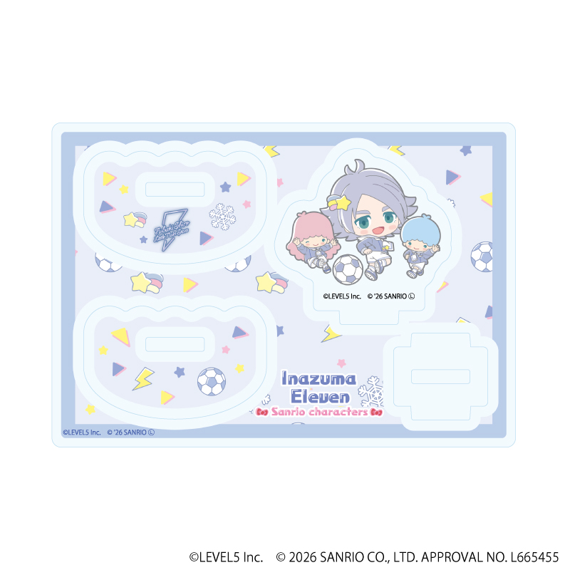 ゆらゆらアクリルスタンド「イナズマイレブン×サンリオキャラクターズ」05/吹雪士郎×リトルツインスターズ(コラボイラスト)