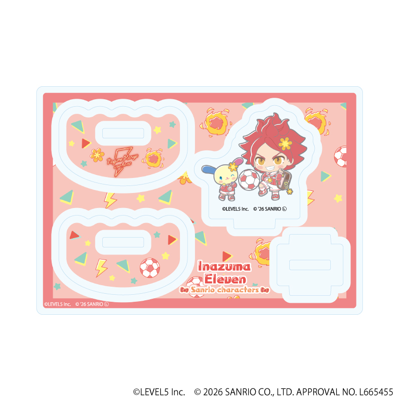 ゆらゆらアクリルスタンド「イナズマイレブン×サンリオキャラクターズ」09/南雲晴矢×ウサハナ(コラボイラスト)