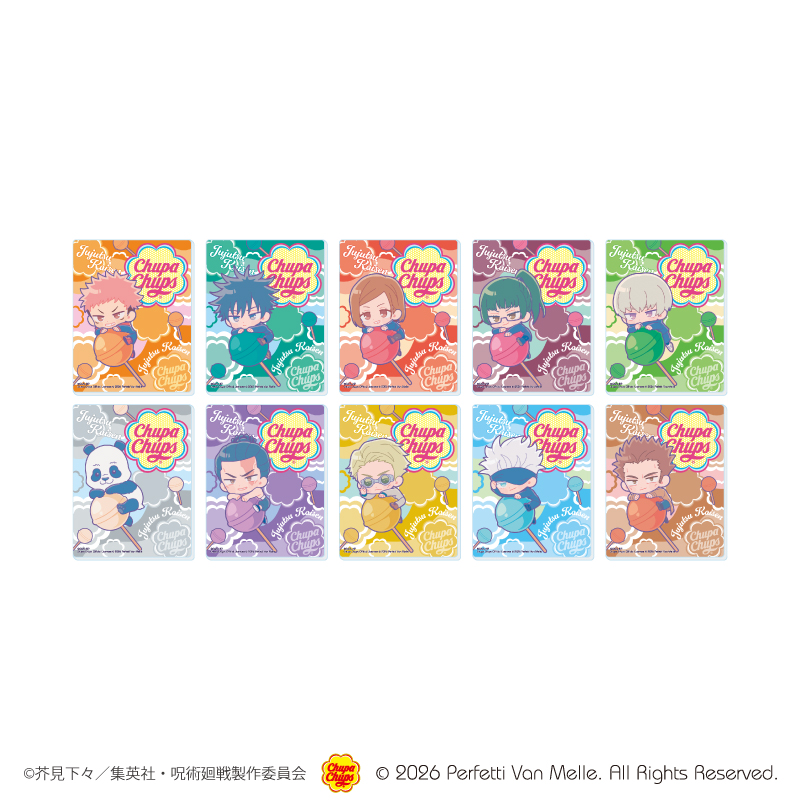 アクリルカード「呪術廻戦×チュッパチャプス」01/ブラインド(全10種)(コラボイラスト)