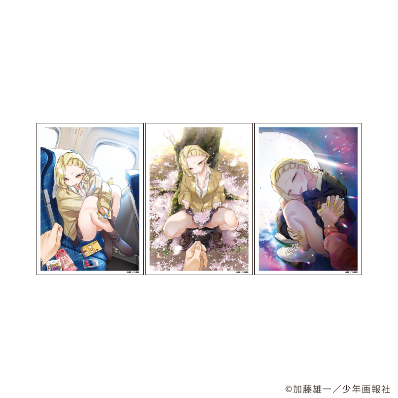 REPLICA GENGA 3枚セット「やんちゃギャルの安城さん」01/A(公式イラスト)