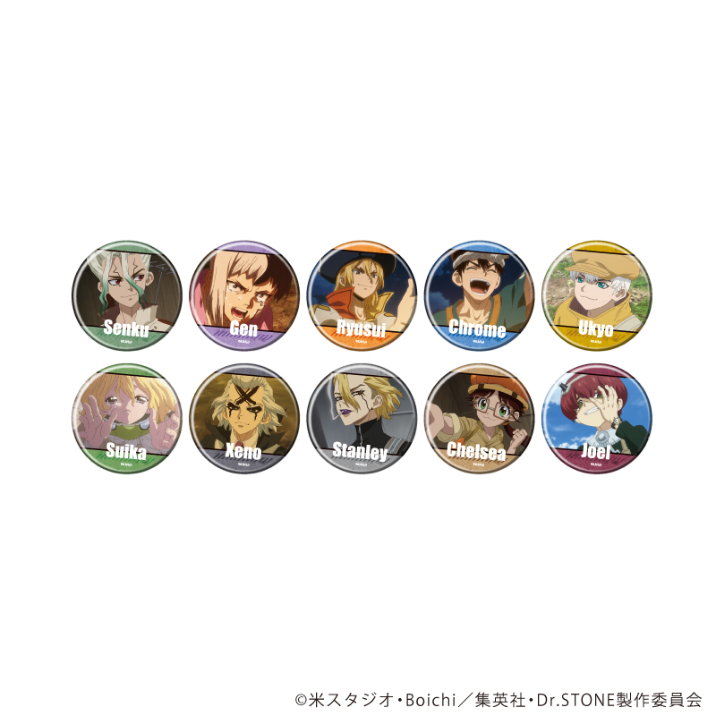 缶バッジ「Dr.STONE」42/ブラインド(全10種)(場面写イラスト)