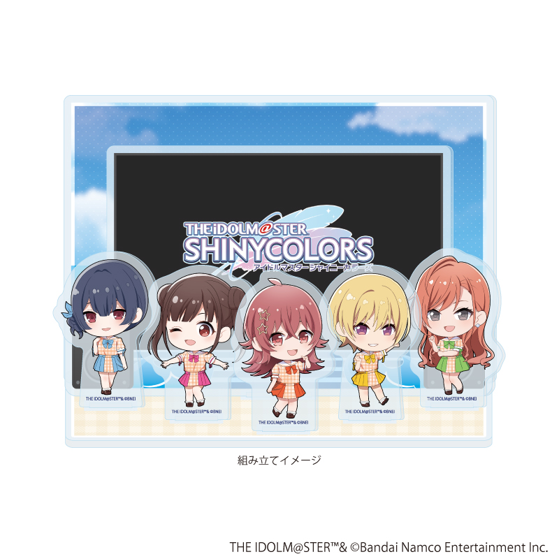 アクリルジオラマ「アイドルマスター シャイニーカラーズ」03/283プロ 放課後クライマックスガールズ セーラー風アイドル衣装ver.(ミニキャライラスト)