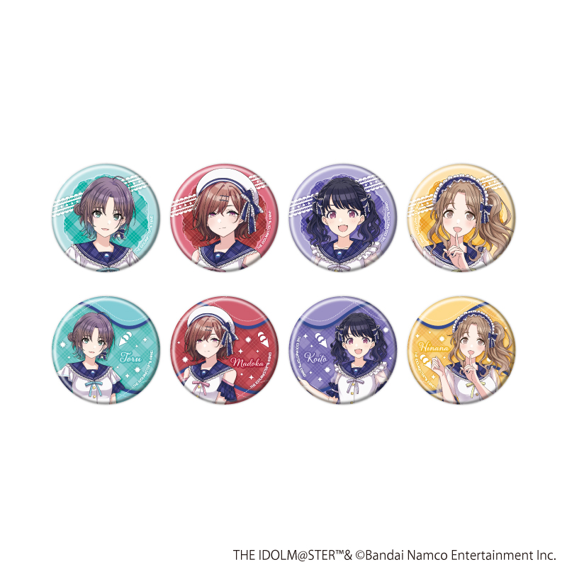 缶バッジ「アイドルマスター シャイニーカラーズ」04/セーラー風アイドル衣装ver. コンプリートセット(全8種)(描き下ろしイラスト)